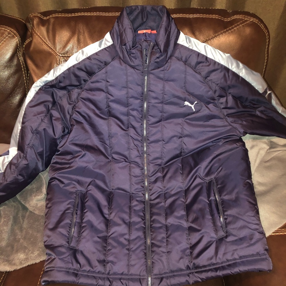Puma Winter Coat - Navy (Worn Once!)